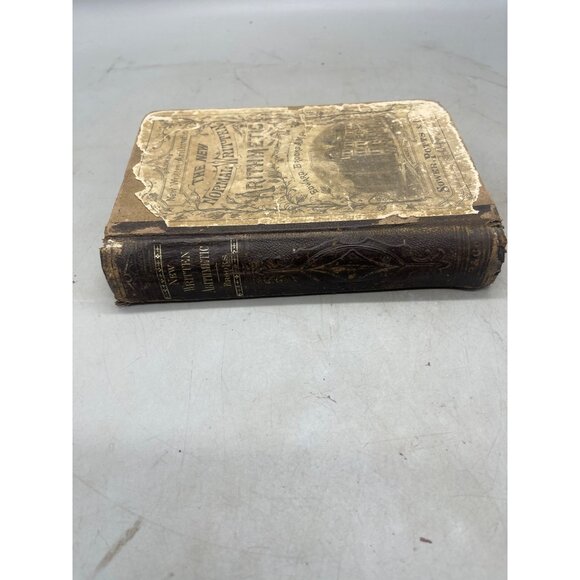 The new normal written arithmetic book Edward brooks hardcover 421 pg 1877 READ - Picture 2 of 9